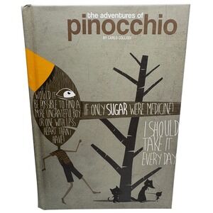 Publikum Art The Adventures of Pinocchio Hardcover Lined Journal Literary Quotes